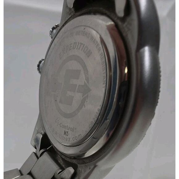 Timex Expedition iControl Mens Stainless Steel Analog-Digital Watch New Battery main image 7